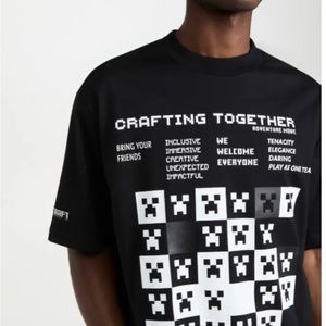 LACOSTE & MINECRAFT COLLAB BLACK TEE